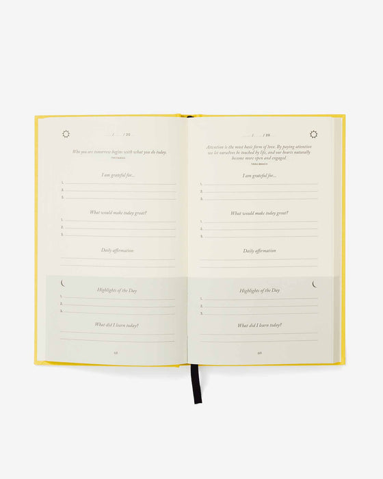 The Five Minute Journal - Sunshine Yellow - Sweatfully