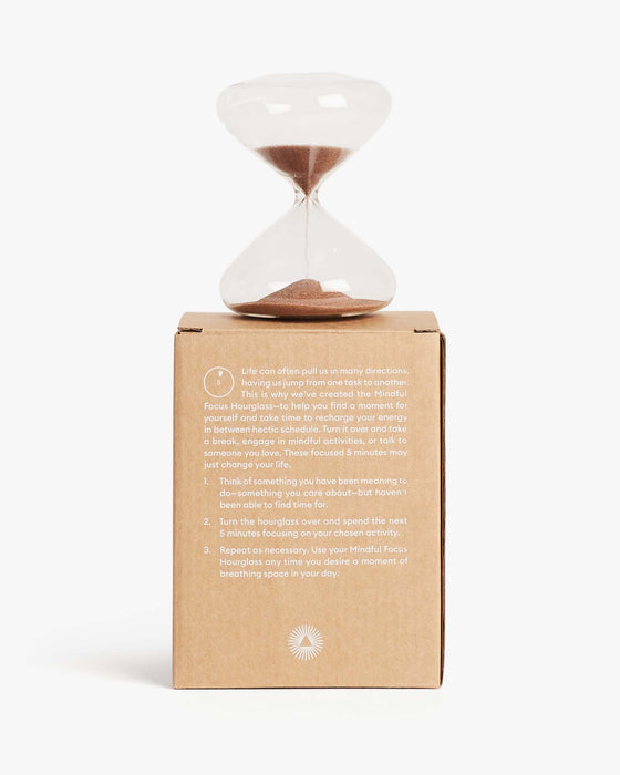 Mindful Focus Hourglass - 5 Minutes - Sweatfully