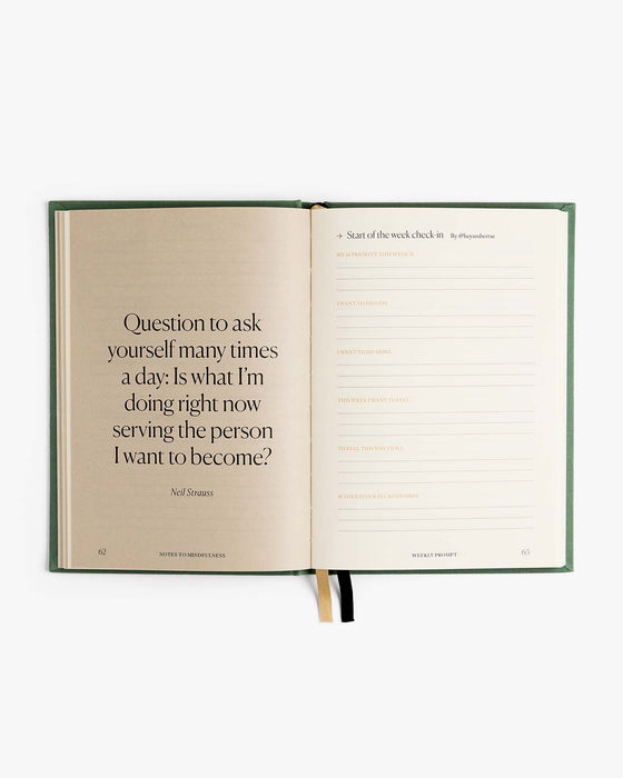 Notes to Mindfulness Journal - Sage - Sage - Sweatfully