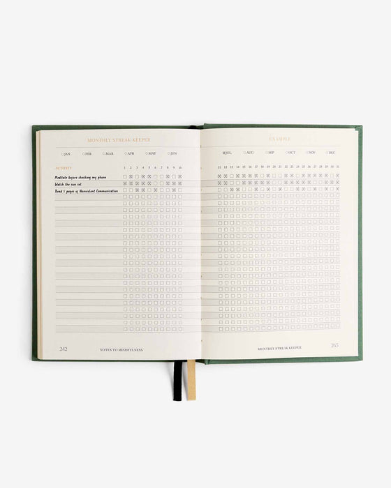 Notes to Mindfulness Journal - Sage - Sage - Sweatfully