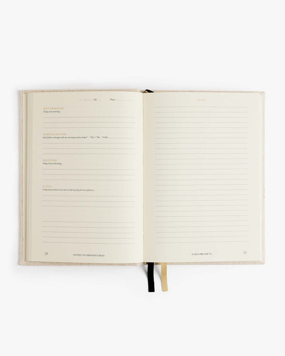 Notes to Mindfulness Journal - Linen - Sweatfully