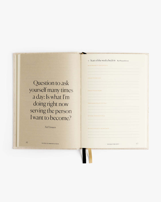 Notes to Mindfulness Journal - Linen - Sweatfully