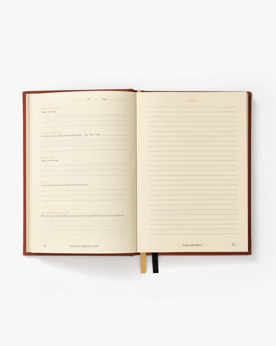 Notes to Mindfulness Journal - Sunset Orange - Sweatfully