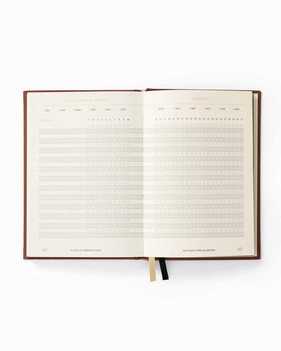 Notes to Mindfulness Journal - Sunset Orange - Sweatfully