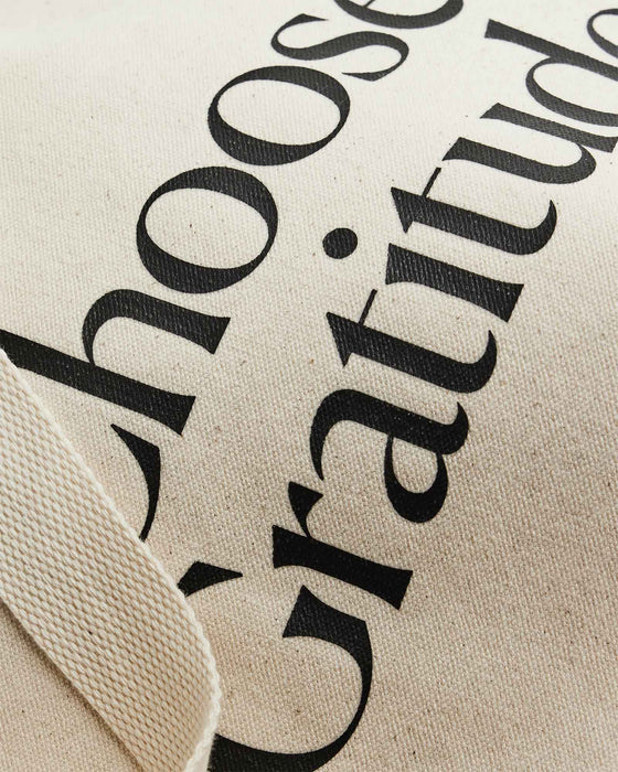 Organic Cotton Tote Bag – Choose Gratitude - Sweatfully