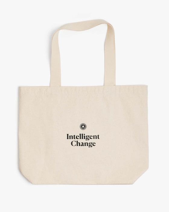 Thank yesterday. Love Today. Create tomorrow. ™ Organic Cotton Tote Bag - Sweatfully