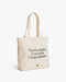 Thank yesterday. Love Today. Create tomorrow. ™ Organic Cotton Tote Bag - Sweatfully