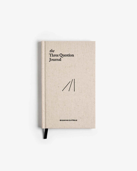 The Three Question Journal - Linen - Sweatfully