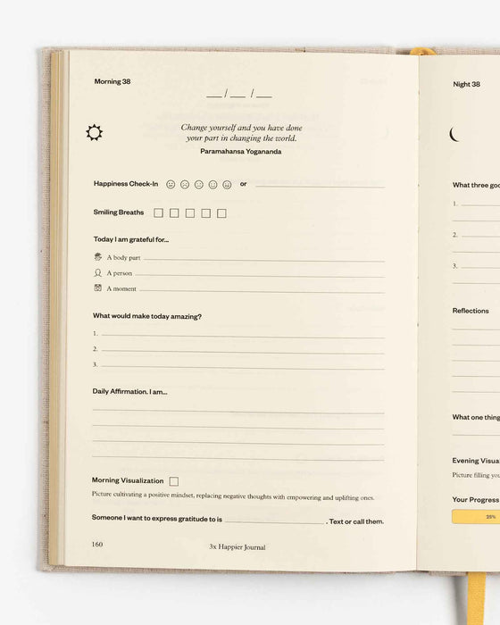 3x Happier Journal - Sweatfully