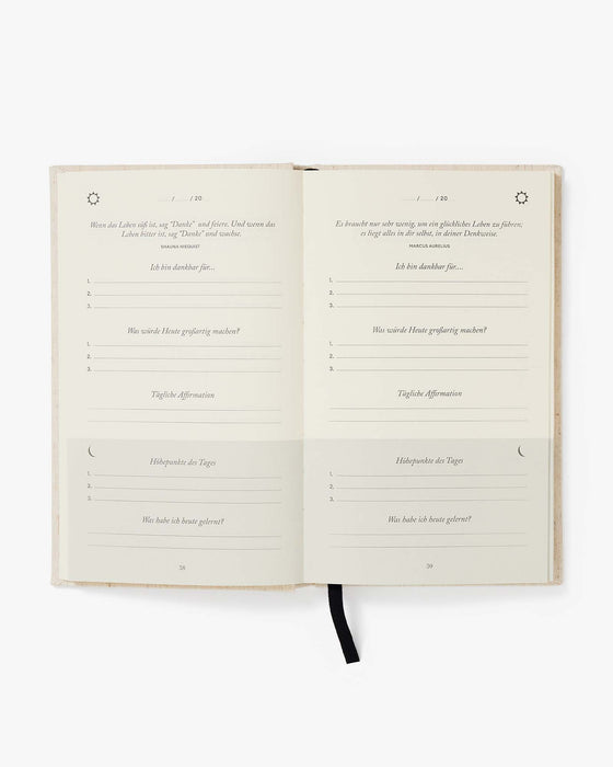 Das Fünf Minuten Journal (German Five Minute Journal) - Sweatfully