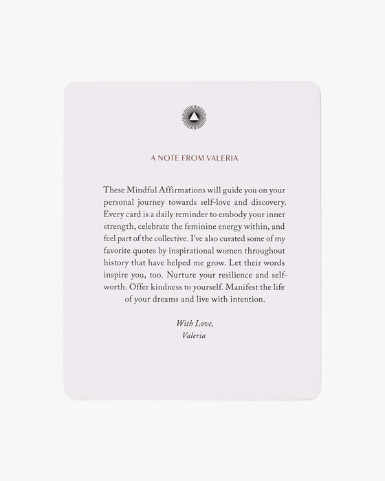 Mindful Affirmations for Women by Valeria Lipovetsky - Sweatfully