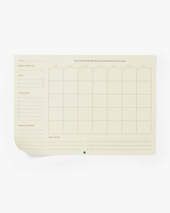 Productivity Monthly Desk Pad - Sweatfully