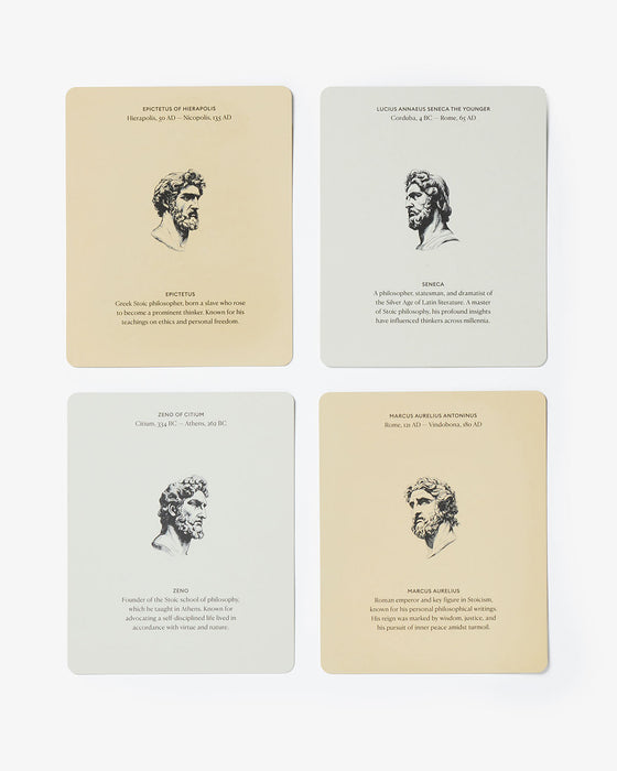 Stoic Reminders Quote Cards - Sweatfully