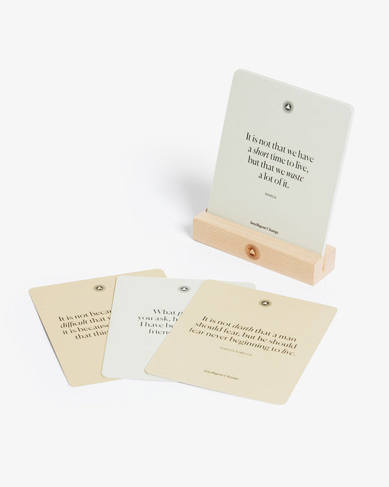 Stoic Reminders Quote Cards - Sweatfully