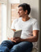 The Three Question Journal - Linen - Sweatfully