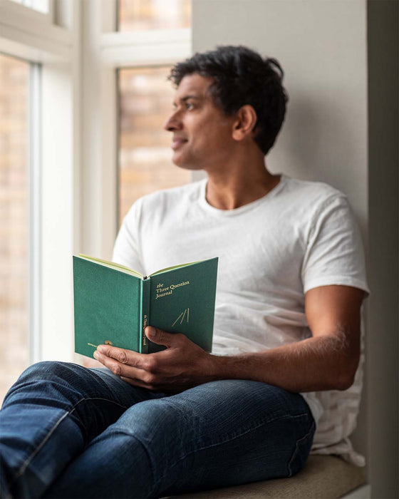 The Three Question Journal - Green - Sweatfully