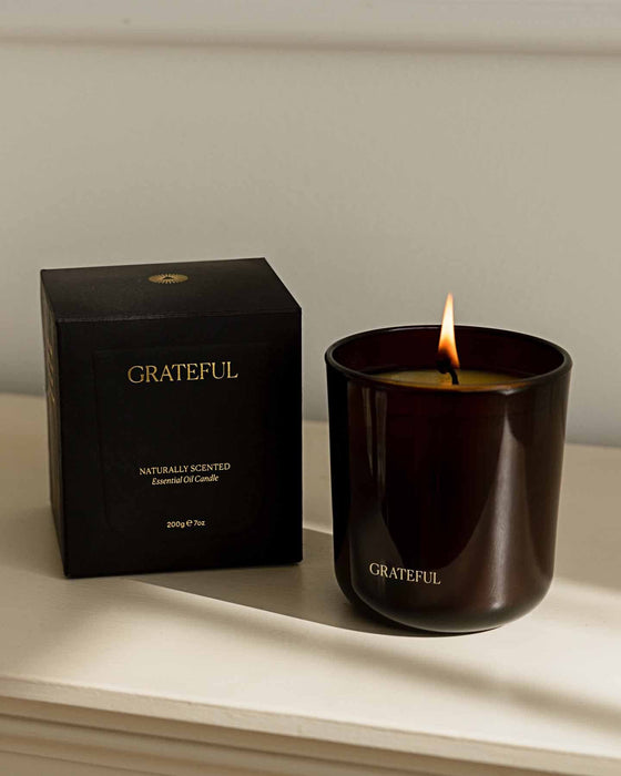 Grateful Pure Essential Oil Candle - Sweatfully