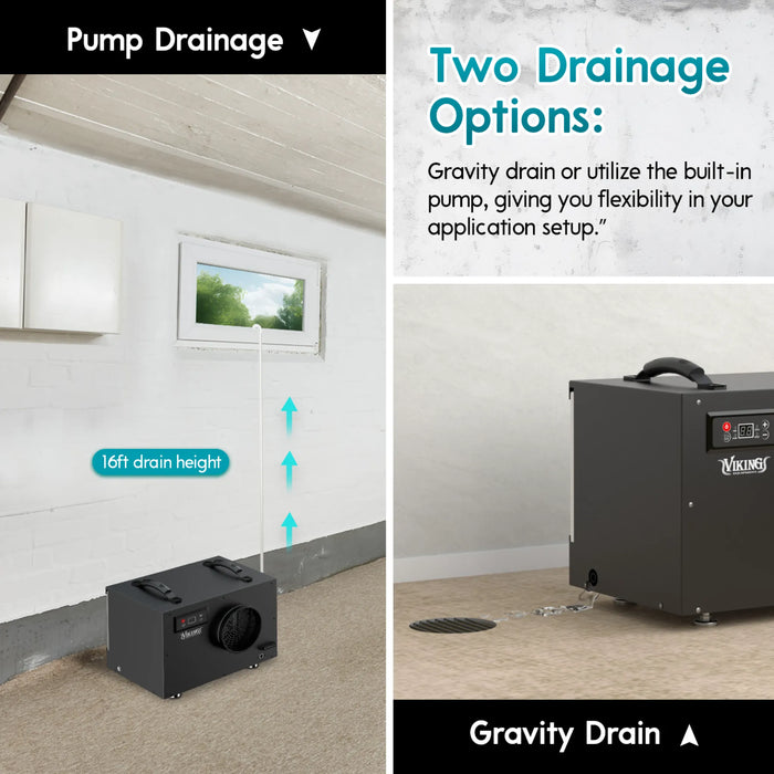 XPOWER BD-65 Viking Commercial Grade Dehumidifier - Sweatfully