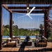 72 Inch 84 Inch Winni All-Aluminum IPX4 Outdoor Ceiling Fan with Remote Control - Sweatfully