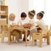 Avenlur Adrian Multi-Height Adjustable Wooden Table and Chairs Set - Montessori Inspired for Toddlers & Kids - Sweatfully