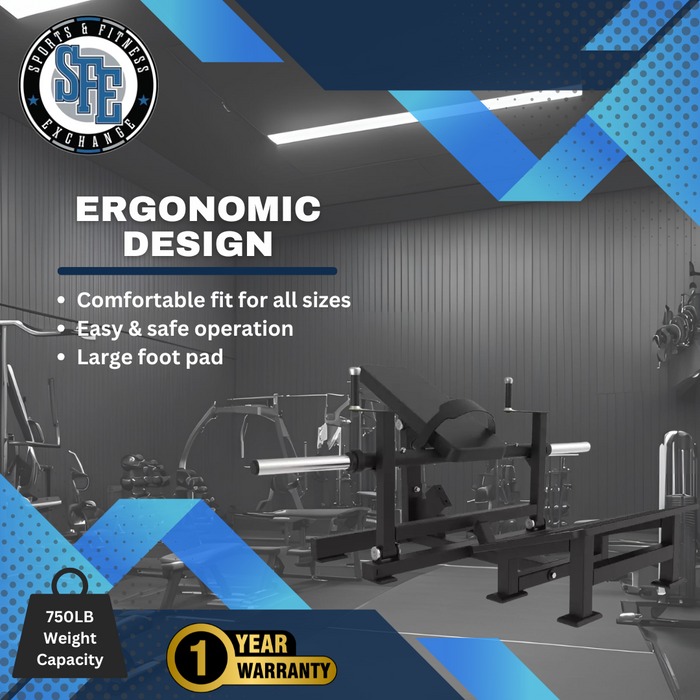 SFE Commercial Plate Loaded Hip Thrust Glute Machine (New) - Sweatfully