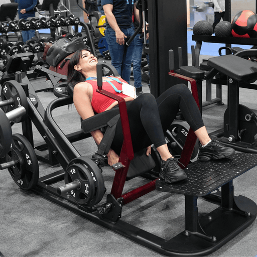 Pro Strength Hip Thruster - Muscle D Fitness - Plate Loaded Glute Drive - Sweatfully