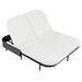 Outdoor Daybed, Patio Rattan Daybed with 5-Position Adjustable Backrest and Removable Cushions & Pillows for Garden, Backyard, Poolside - Sweatfully