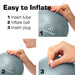 9 Inch Small Exercise Ball for Stability, Barre, Pilates, Yoga, and Balance (Electric Blues) - Sweatfully