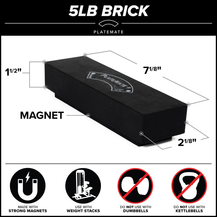 5 lb Brick PlateMate - Sweatfully
