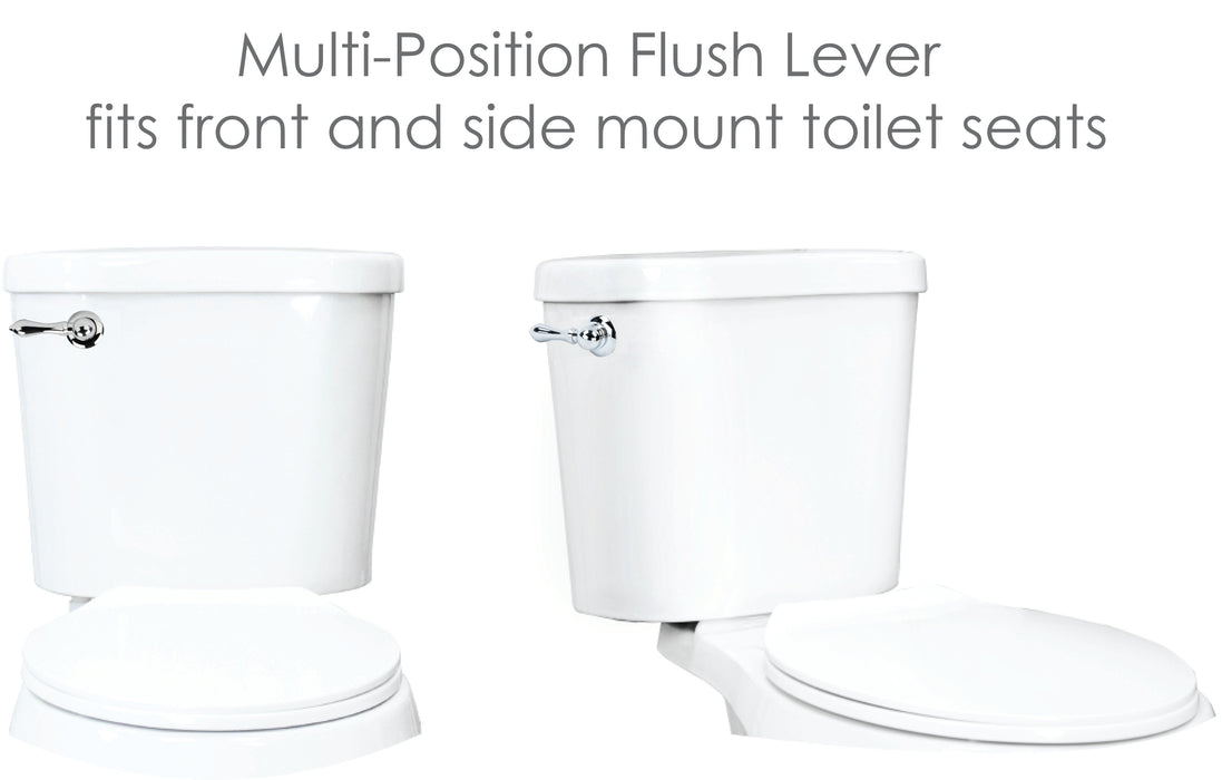 Universal Toilet Flush Replacement Handle (Chrome Finish) - Sweatfully