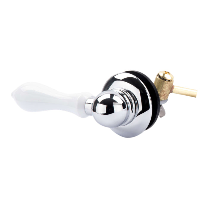 Universal Toilet Flush Replacement Handle (WhiteFinish) - Sweatfully