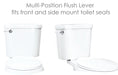 Universal Toilet Flush Replacement Handle (WhiteFinish) - Sweatfully