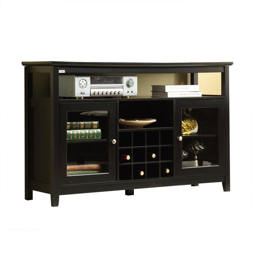 51" Wide Wood Cupboard Buffet Storage Cabinet with Wine Rack for 12-Bottles - Sweatfully