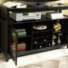 51" Wide Wood Cupboard Buffet Storage Cabinet with Wine Rack for 12-Bottles - Sweatfully