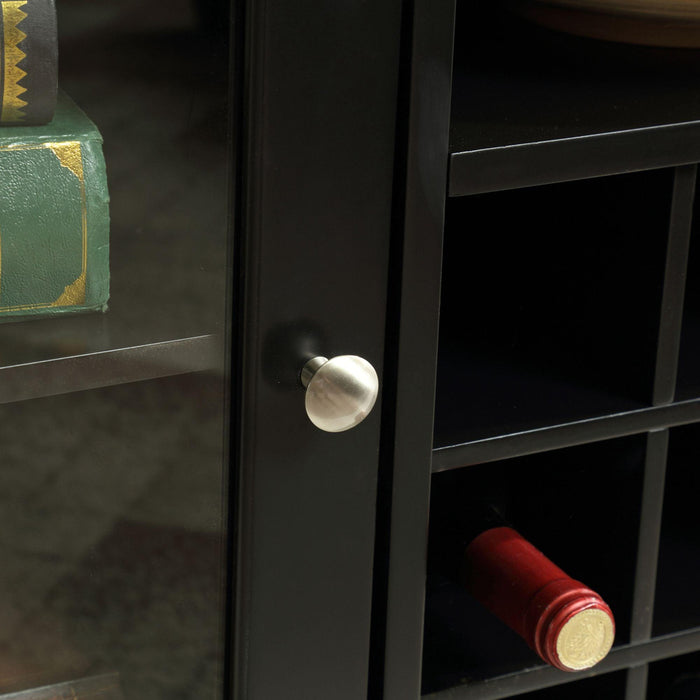 51" Wide Wood Cupboard Buffet Storage Cabinet with Wine Rack for 12-Bottles - Sweatfully