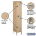Salsbury 15" Wide Single Tier Standard Metal Locker - 1 Wide - 6 Feet High - 18 Inches Deep - Tan - Unassembled - Sweatfully
