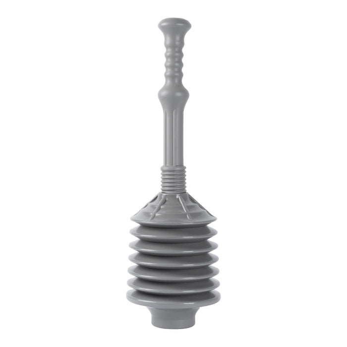 Bellows Accordion Toilet Plunger (Grey) - Sweatfully