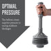 Bellows Accordion Toilet Plunger (Grey) - Sweatfully