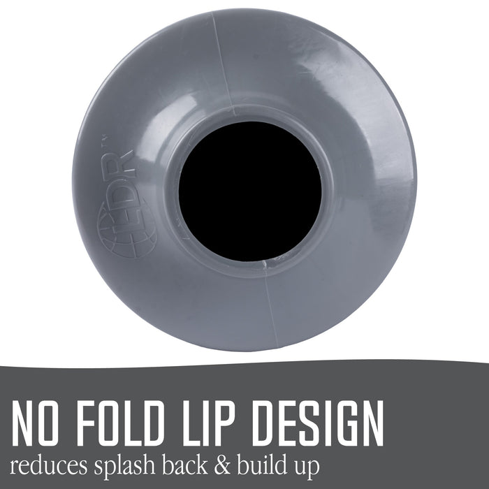Bellows Accordion Toilet Plunger (Grey) - Sweatfully