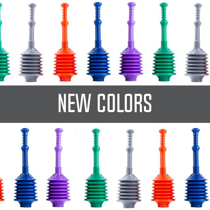Bellows Accordion Toilet Plunger (Grey) - Sweatfully