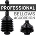Antimicrobial Bellows Accordion Toilet Plunger with Black Storage Tray (Black) - Sweatfully