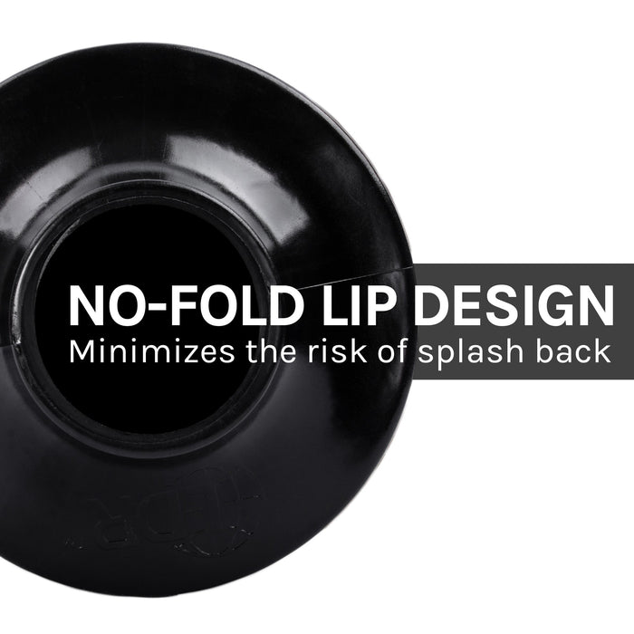 Antimicrobial Bellows Accordion Toilet Plunger with Black Storage Tray (Black) - Sweatfully