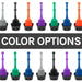 Antimicrobial Bellows Accordion Toilet Plunger with Black Storage Tray (Black) - Sweatfully