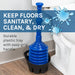 Antimicrobial Bellows Accordion Toilet Plunger with Black Storage Tray (Blue) - Sweatfully