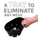 Antimicrobial Bellows Accordion Toilet Plunger with Black Storage Tray (Blue) - Sweatfully