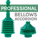 Antimicrobial Bellows Accordion Toilet Plunger with Black Storage Tray (Green) - Sweatfully