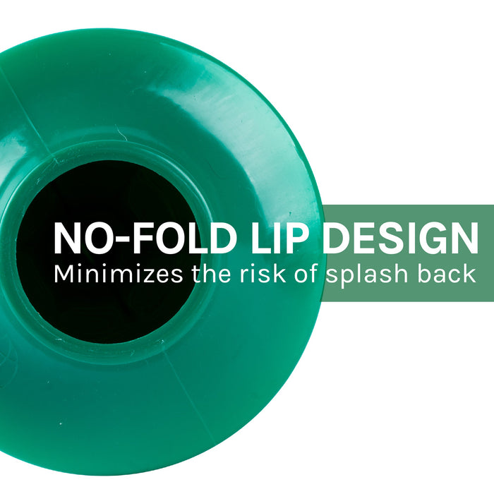 Antimicrobial Bellows Accordion Toilet Plunger with Black Storage Tray (Green) - Sweatfully