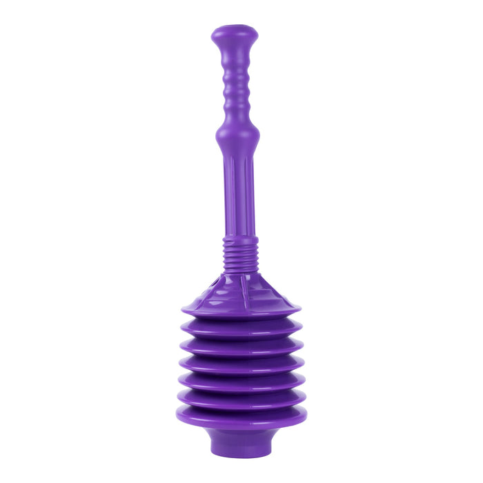 Bellows Accordion Toilet Plunger (Purple) - Sweatfully