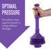Bellows Accordion Toilet Plunger (Purple) - Sweatfully