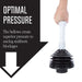 Bellows Accordion Toilet Plunger (Black and White) - Sweatfully